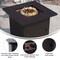 Flash Furniture Black 28"Square 50,000 BTU Metal Fire Pit Table YO-GYM80015-BK-GG - alternate 4